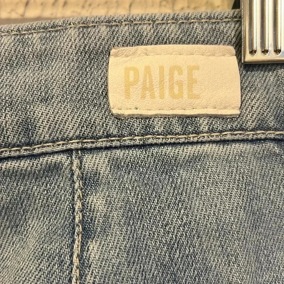 Paige Clarice Pleated Wide Leg Denim Culottes size 2 or 26 - Picture 7 of 14